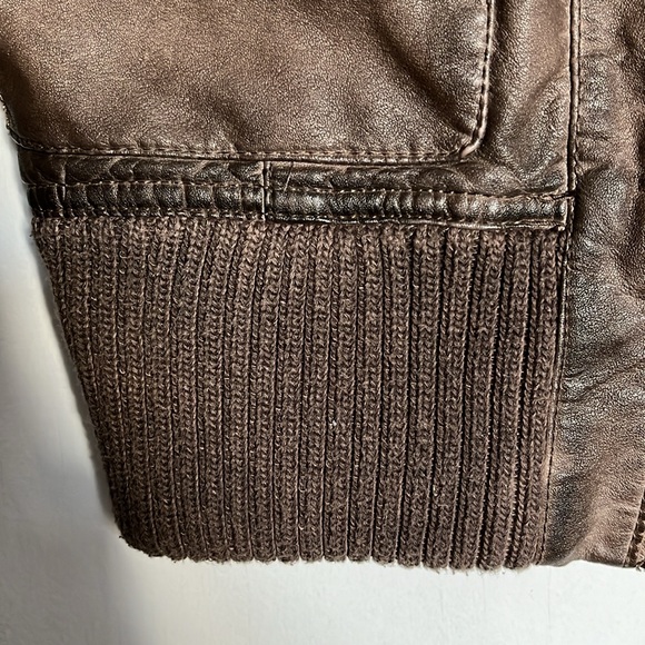 NWOT AMISU TAUPE FAUX LEATHER JACKET - Picture 6 of 16